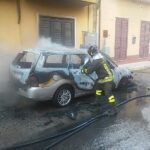 Incendio auto ad Acate