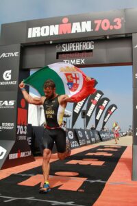 Luca Marra, primo, atleta, siciliano, che, partecipa, ai campionati, di Ironman
