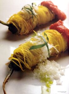 Doppietta di melanzana in pasta croccante