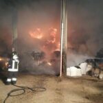 Incendio azienda agricola