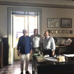 Sironi, il sindaco Giannone e Zingaretti