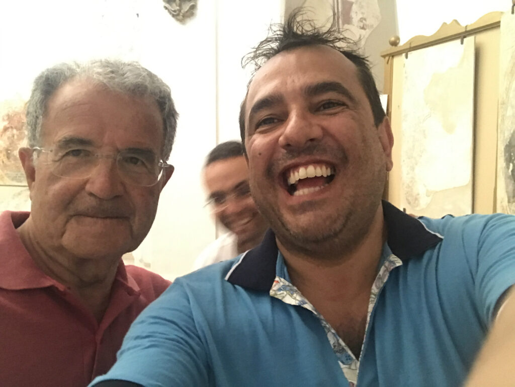 Romano Prodi e Peppe Savà