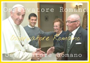 I coniugi Manenti dal Papa