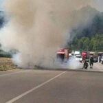 fiamme furgone