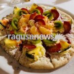 Pizza dolce alla frutta