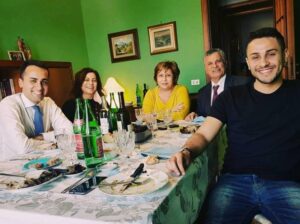 Luigi Di Maio, pranzo di pasqua