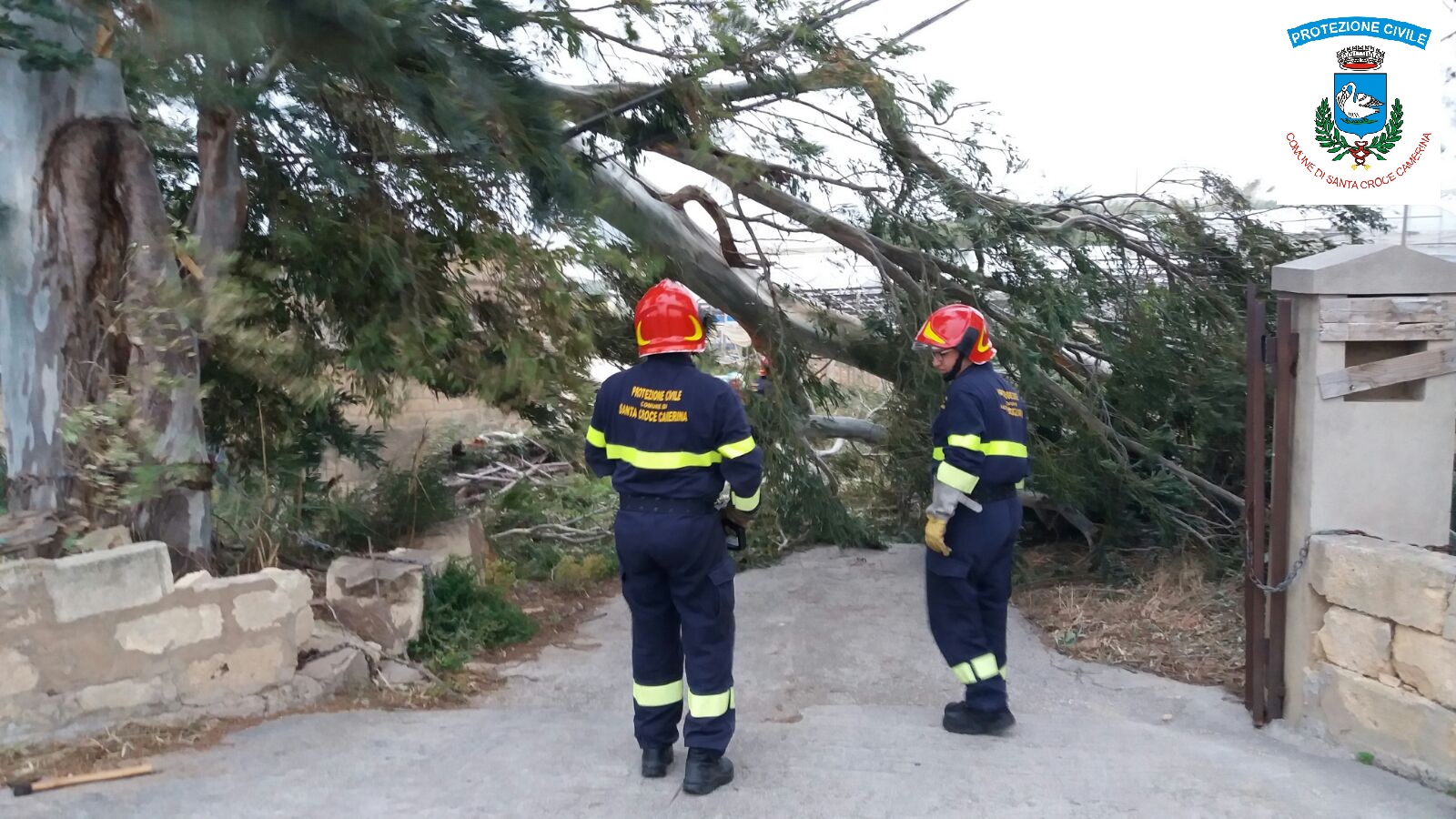 Santa Croce: dopo la bufera di vento si contano i danni