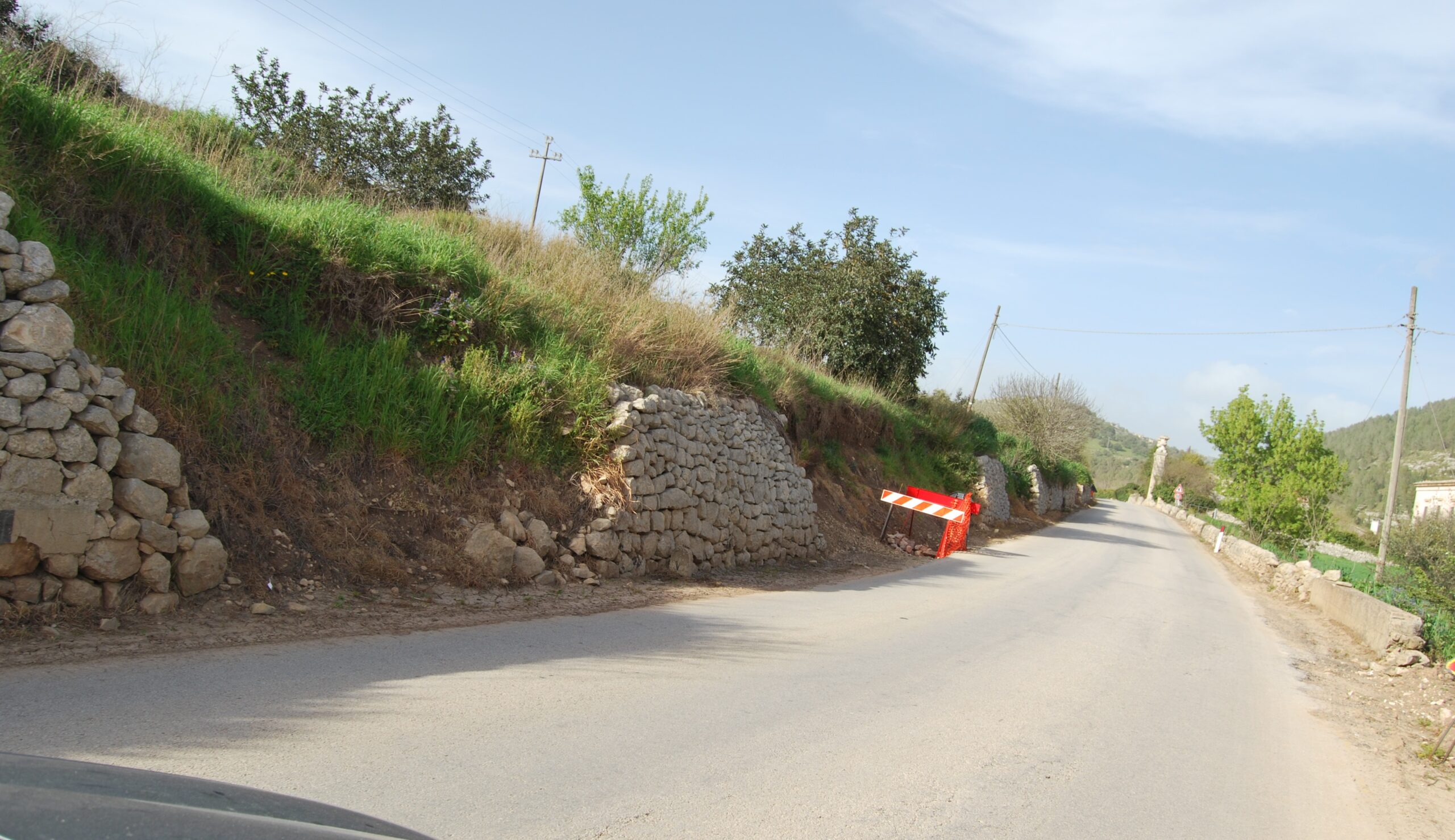 Strada per Giarratana, si procede alla messa in sicurezza