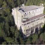 Una ripresa aerea del rudere