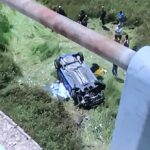 Auto nel viadotto