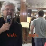 Beppe Grillo col microfono