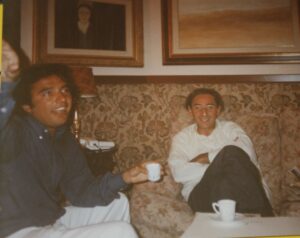 Peppe Savà e Franco Battiato a casa Battiato
