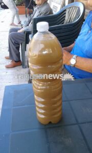 Acqua marrone ad Acate