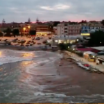 Il ciclone a Marina di Modica