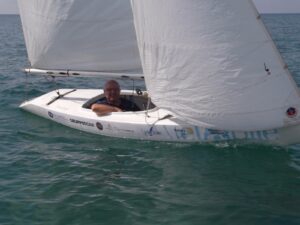 Ignazio Drago in barca a vela