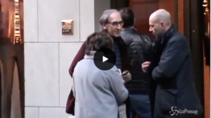 Franco Battiato in via Montenapoleone
