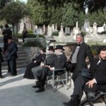 Le scene girate al cimitero