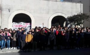 Gli studenti in sciopero