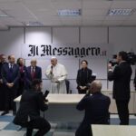 Il Papa nella sede del Messaggero