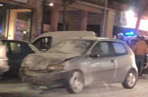 La Punto andata a fuoco