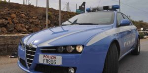 La Polizia sul posto