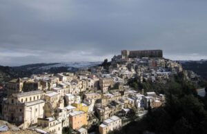 Ragusa Ibla sotto la neve