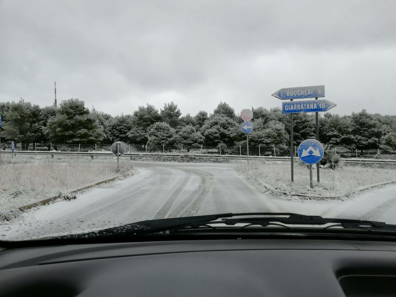 A Monterosso Almo nevica
