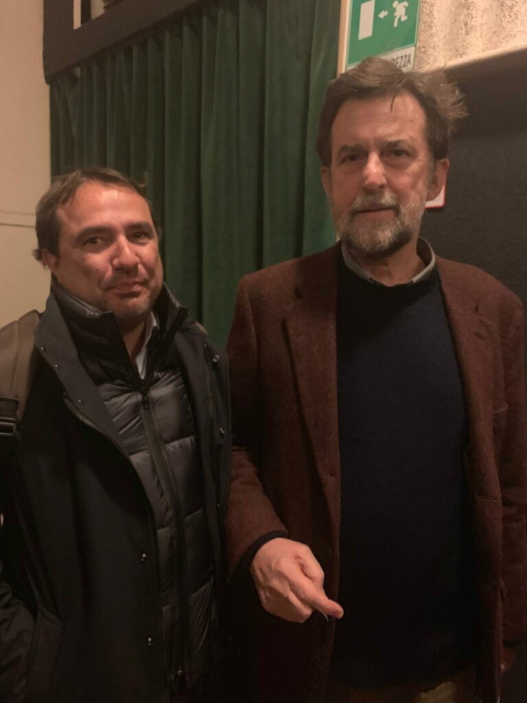 Peppe Sav&agrave; e Nanni Moretti