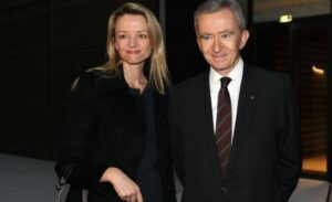 Delphine Arnault col papà