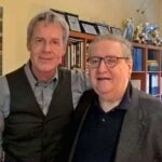 Vincenzo Mollica con Claudio Baglioni a Sanremo