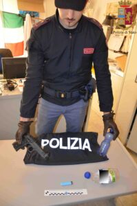 Le armi sequestrate