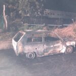 La Panda incendiata