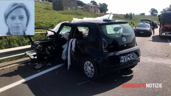 Incidente nell’agrigentino, muore una donna di Giarratana