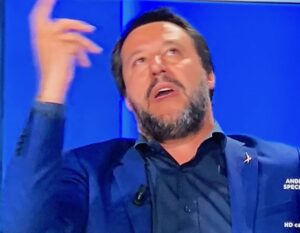 Matteo Salvini a Otto e Mezzo su La 7