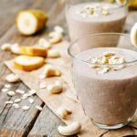 Frullato fiocchi d'avena e frutta