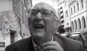 Andrea Camilleri nello spot per Fiorello