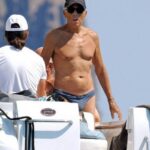 Giorgio Armani in costume a Panarea