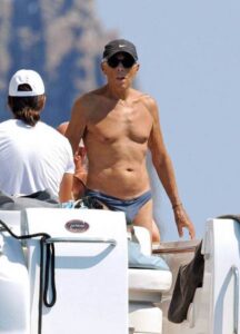 Giorgio Armani in costume a Panarea