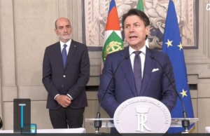Giuseppe Conte stamani al Quirinale
