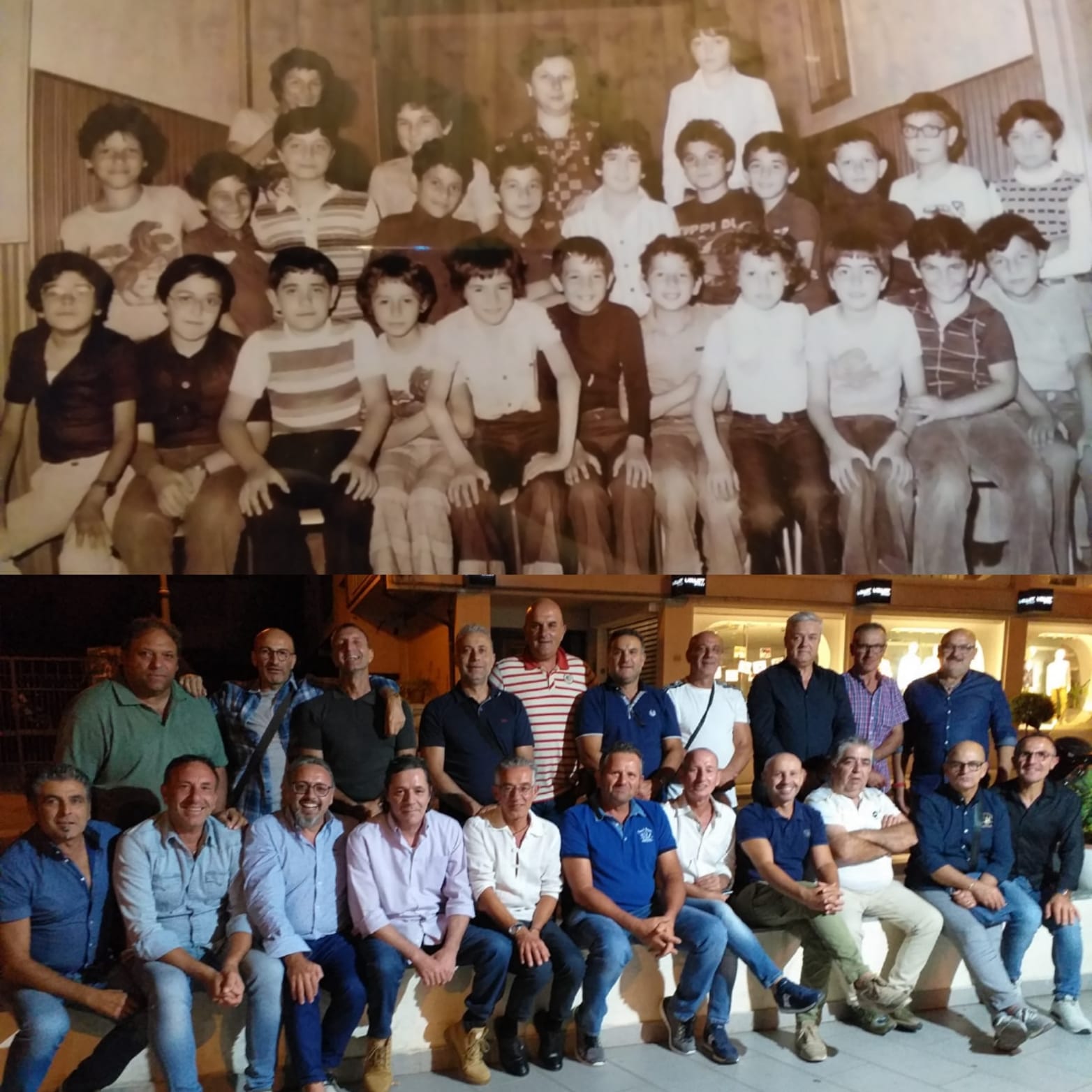 La rimpatriata degli alunni del 1976. FOTO