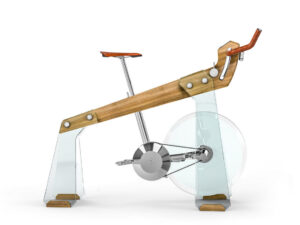 E’ una bicicletta, sì, una bicicletta. Ma da allenamento