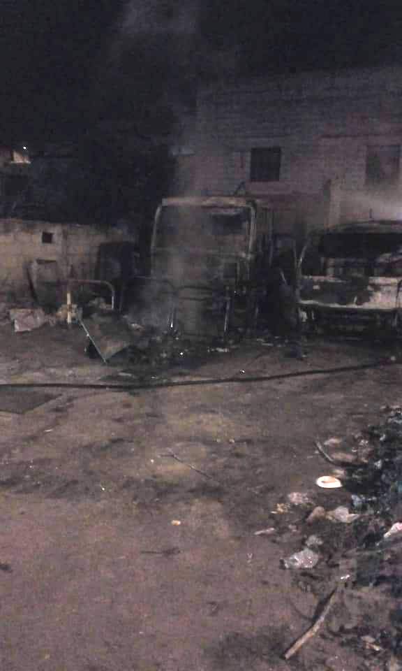 Acate, incendiati i mezzi della nettezza urbana Acate, incendiati i mezzi della nettezza urbana