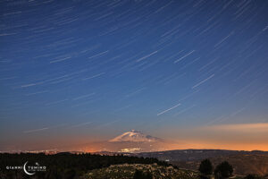 Star Trail sull'Etna