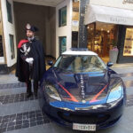 Sanremo, i carabinieri con la Lotus Evora