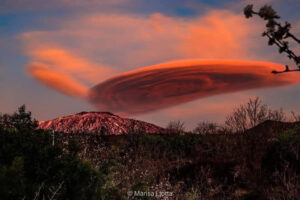 Nubi lenticolari sull'Etna, FOTO