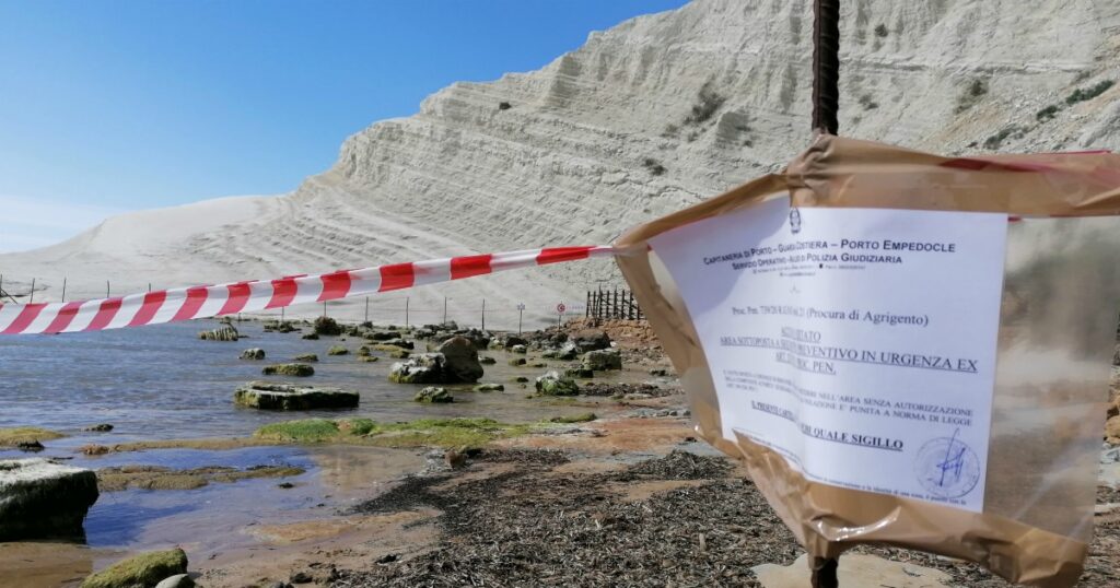 Dopo il sequestro, la Scala dei Turchi alle guardie forestali