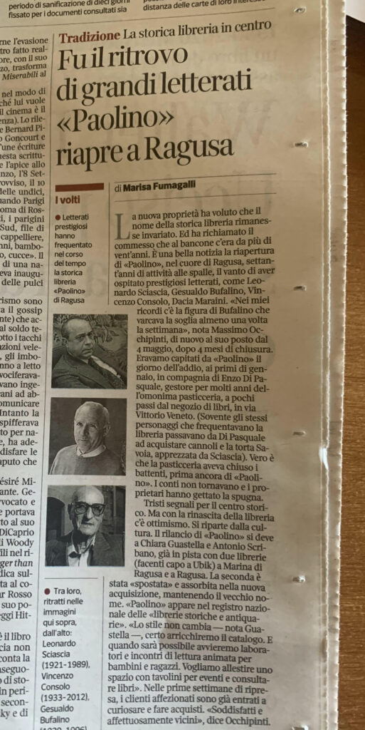 La Libreria Paolino ha riaperto