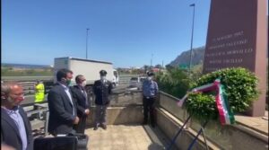 Mafia: Salvini a Capaci, si sconfigge dando lavoro