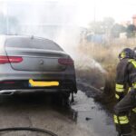 Va a fuoco una Mercedes GLE