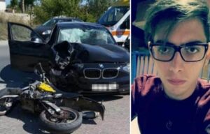 Auto contro moto, muore un ragazzo di 22 anni